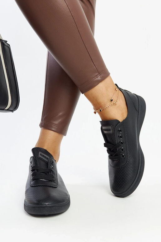 Melnas eko-ādas kedas Yusra