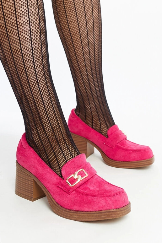 Tumši rozā Aludra bloka papēžu pumpas