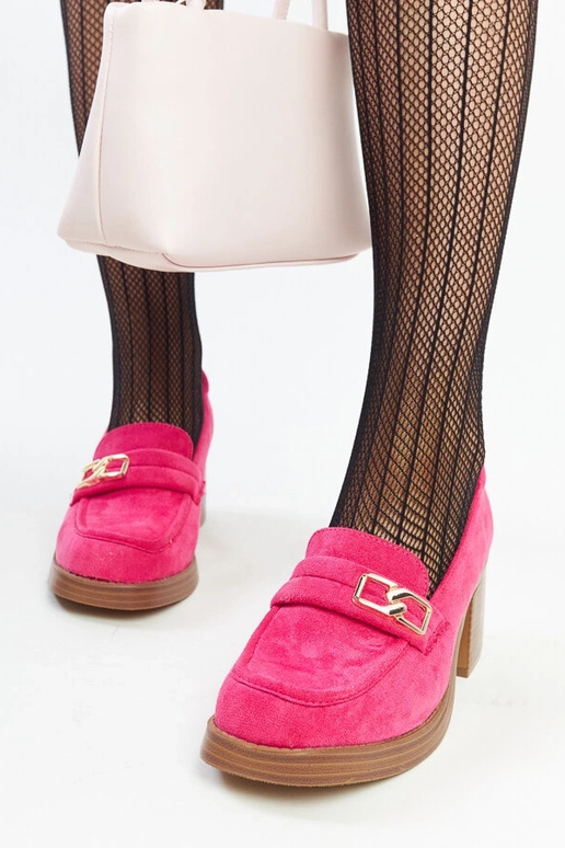 Tumši rozā Aludra bloka papēžu pumpas