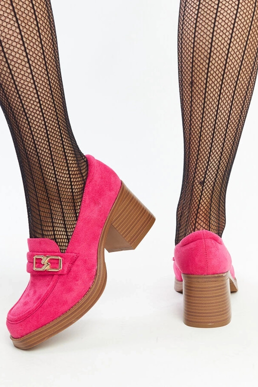 Tumši rozā Aludra bloka papēžu pumpas