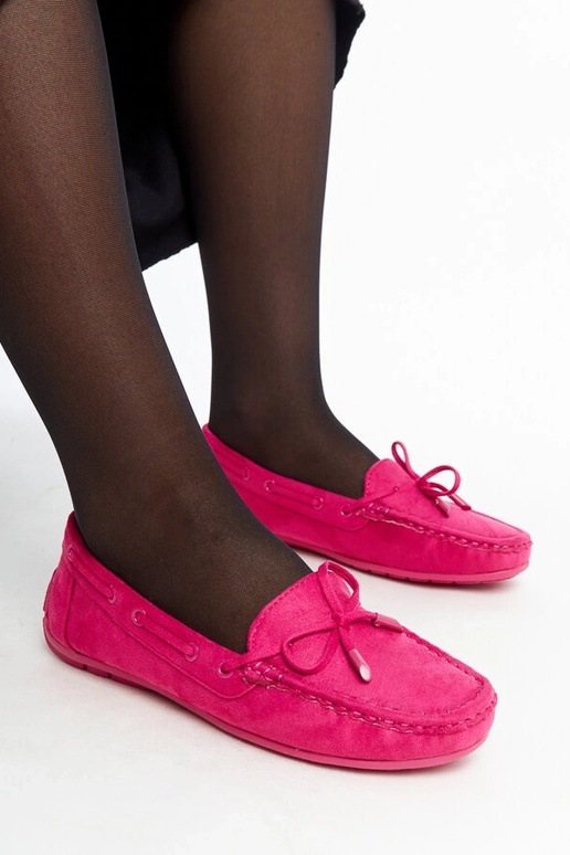 Tumši rozā loafers ar banti Hayam