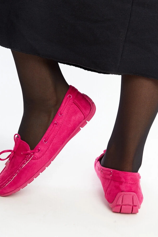 Tumši rozā loafers ar banti Hayam