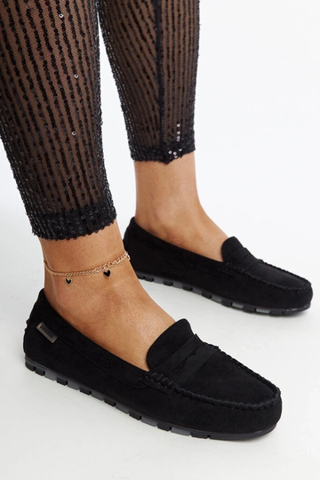 Melnas zamšādas mokasīnas...