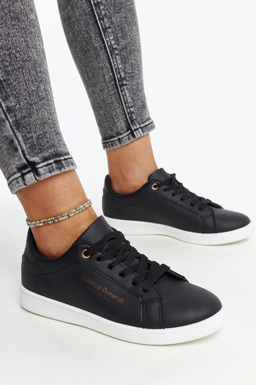 Melnas Furat eko-ādas kedas