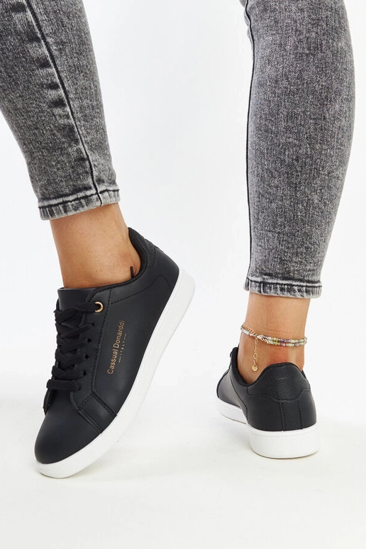 Melnas Furat eko-ādas kedas