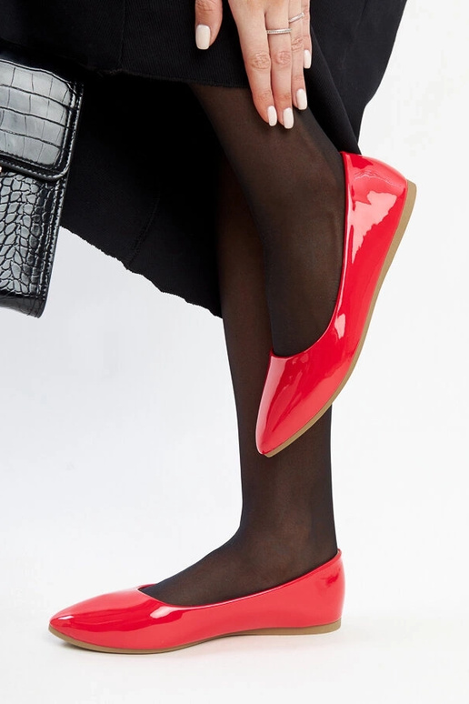 Sarkanas lakādas Brankica baleta lakas