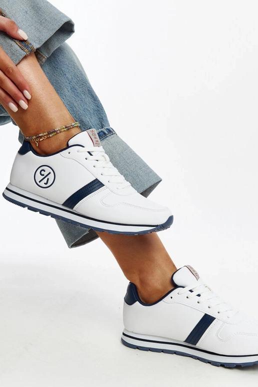 CROSS JEANS baltas un tumši zilas...