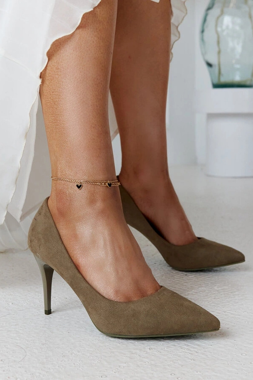 Zaļi papēži ar ādas iekšzoli Paume