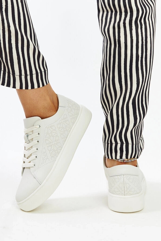 Bežīgi ādas tenisa apavi Sireen