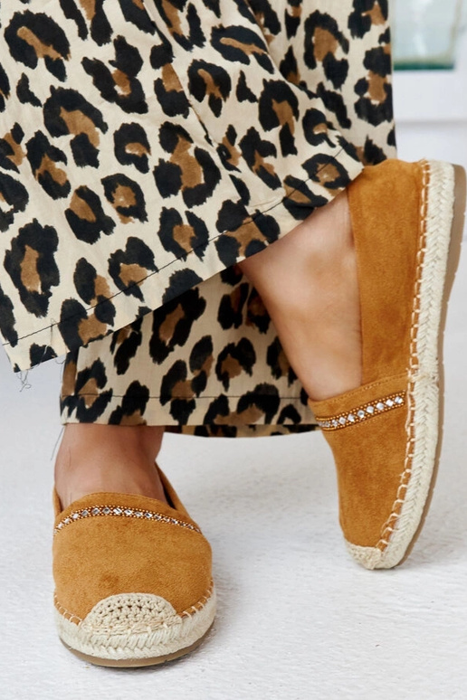 Brūnas espadrilas ar cirkoniem Abia