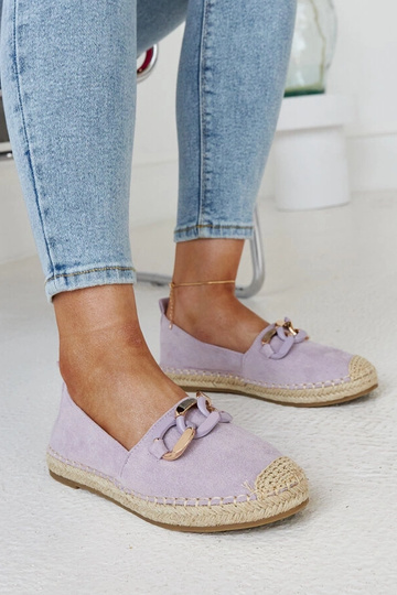 Purpura ķēdes espadrilles...