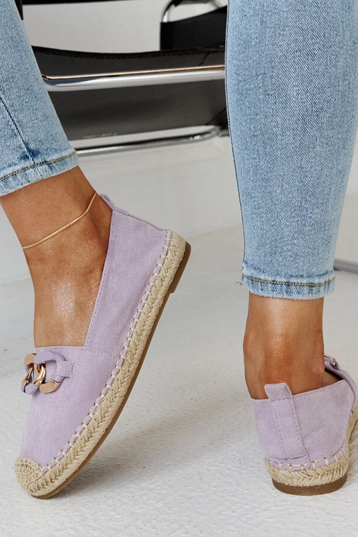Purpura ķēdes espadrilles no Radwan