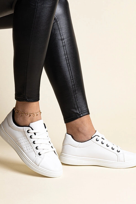 Baltas kedas eko ādas Cathleen - ar...