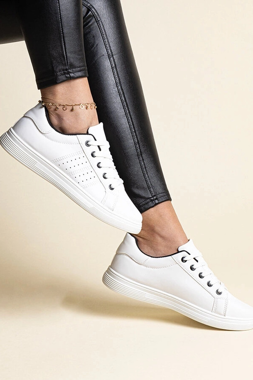 Baltas kedas eko ādas Cathleen - ar...