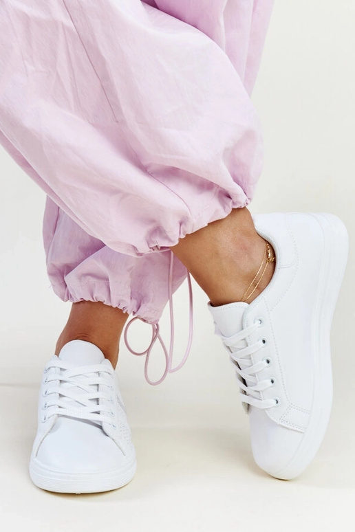 Baltas kedas eko ādas Berdine