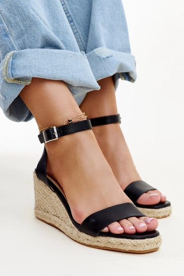 Melnas Koura Wedge sandales 2
