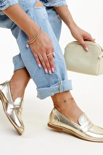 Zelta klasiskie mokasīni Nasia 2