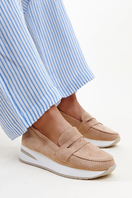 Brūni perforēti Muna apavi