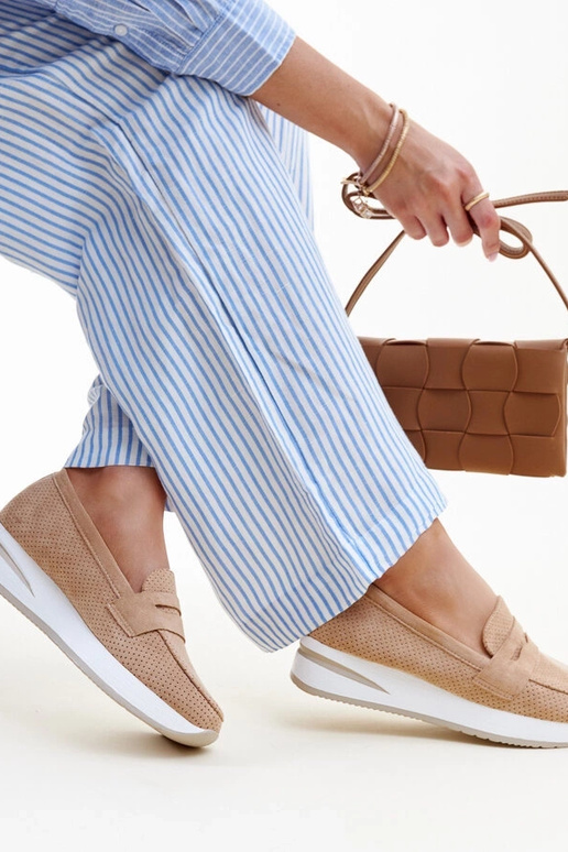 Brūni perforēti Muna apavi