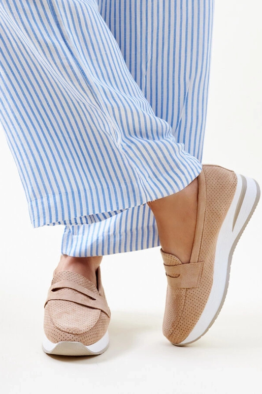 Brūni perforēti Muna apavi