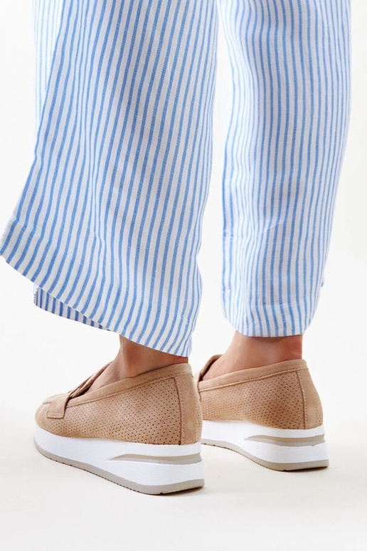 Brūni perforēti Muna apavi