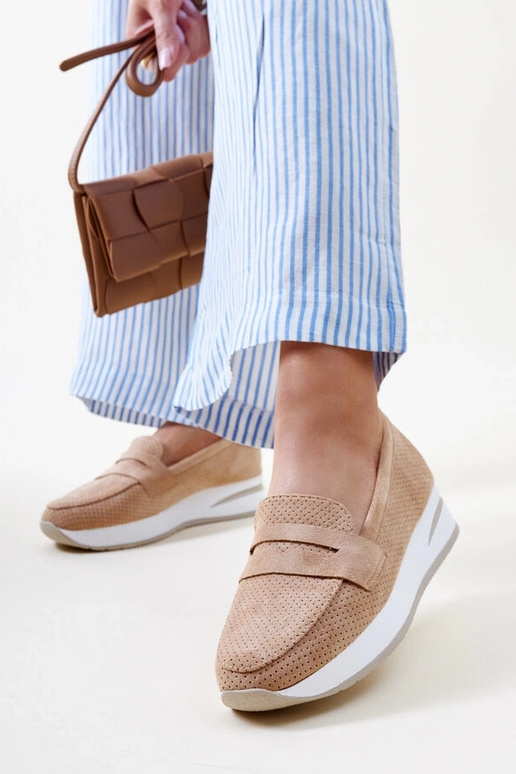 Brūni perforēti Muna apavi