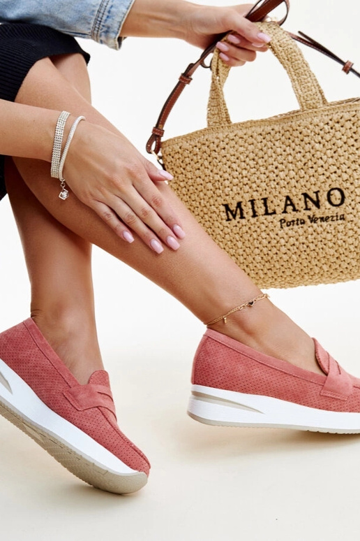 Rozā perforētas Muna kurpes