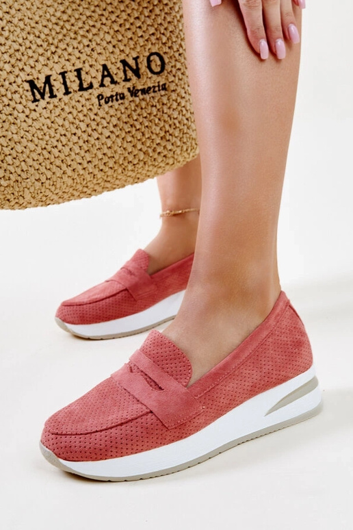 Rozā perforētas Muna kurpes