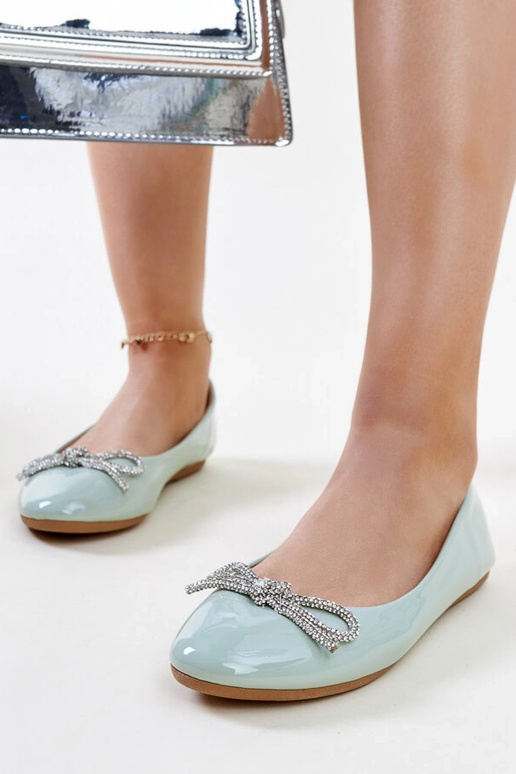 Zaļi lakādas baleta lakas ar...