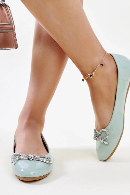 Zaļi lakādas baleta lakas ar...