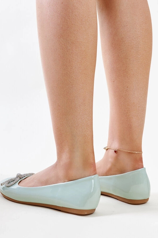 Zaļi lakādas baleta lakas ar...