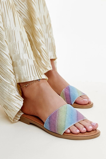 Anilsa daudzkrāsainas spīdīgas flip-flops 2