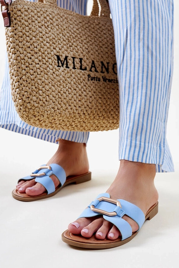 Zilas Isana sprādzes flip-Flops 2