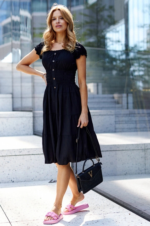 Ferrei tumši rozā gumijas flip-Flops