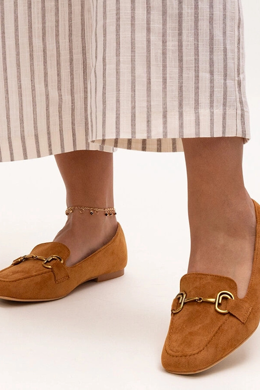 Brūni Zamari sprādzes mokasīni