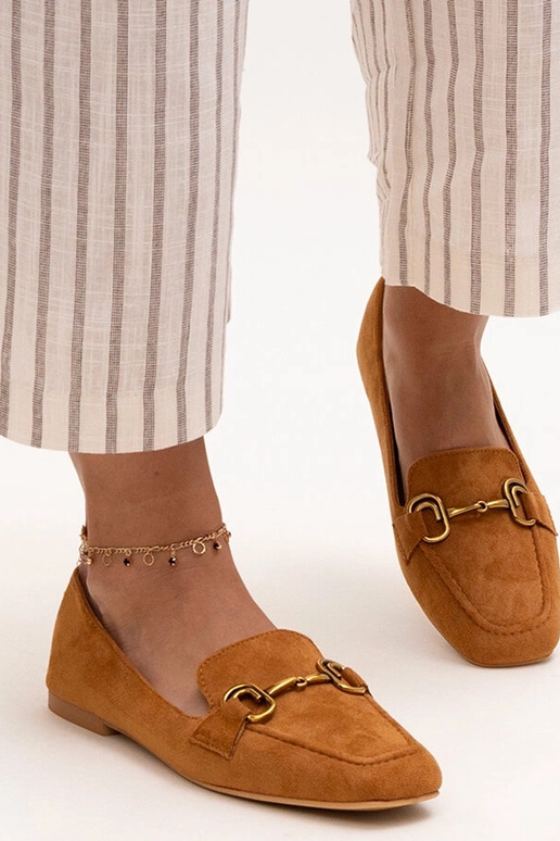 Brūni Zamari sprādzes mokasīni