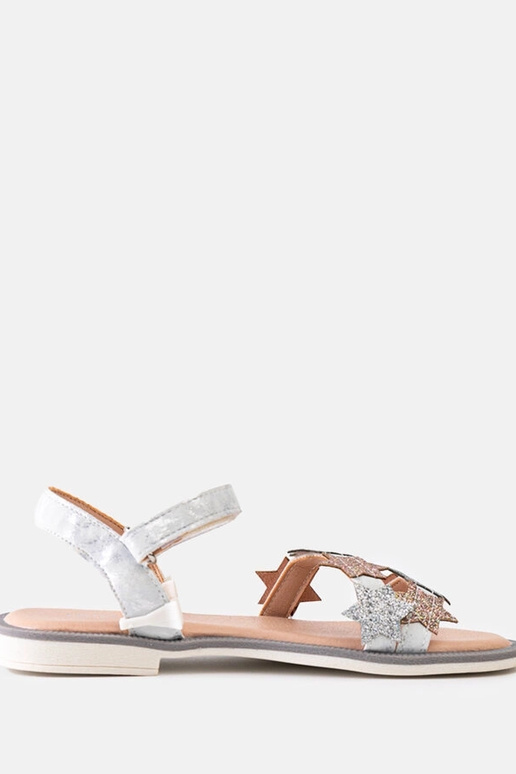 Charisa pelēkas bērnu sandales ar...