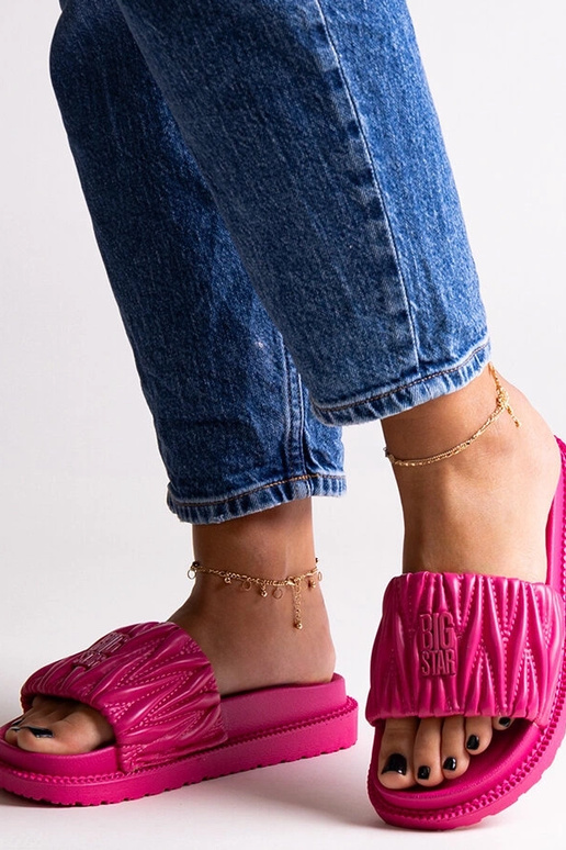 Pink Big Star volāni flip-flops...