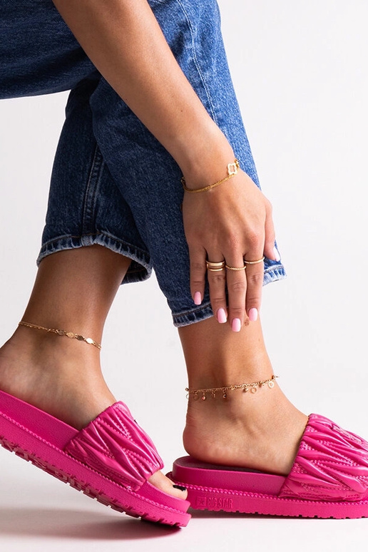 Pink Big Star volāni flip-flops...