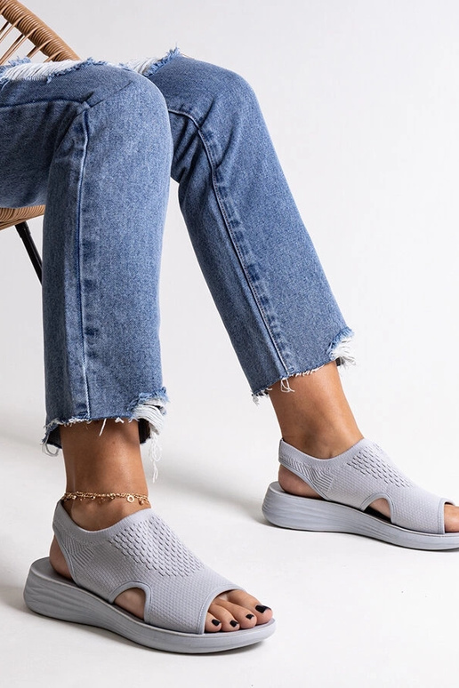 Pelēkas platformas sandales Rawia