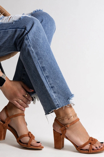 Brūnas Shama bloka papēžu... 2