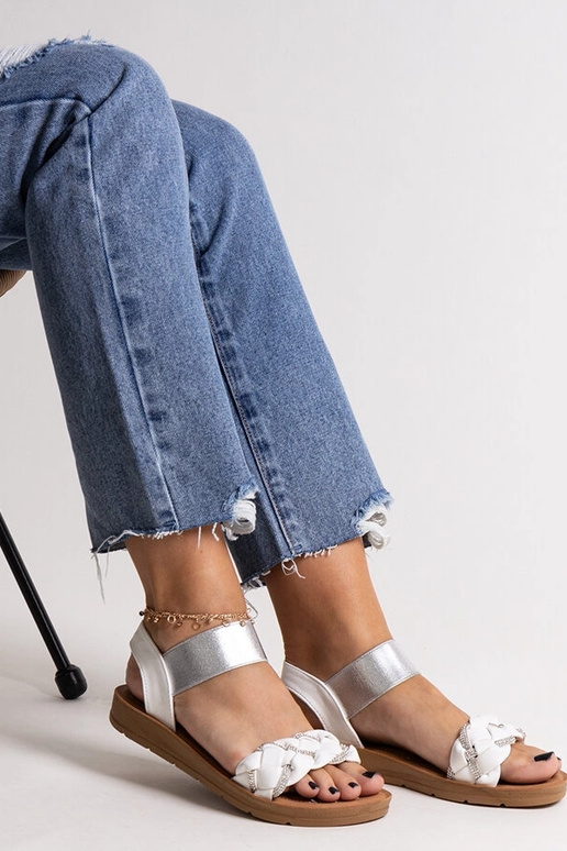 Aldona baltas sandales