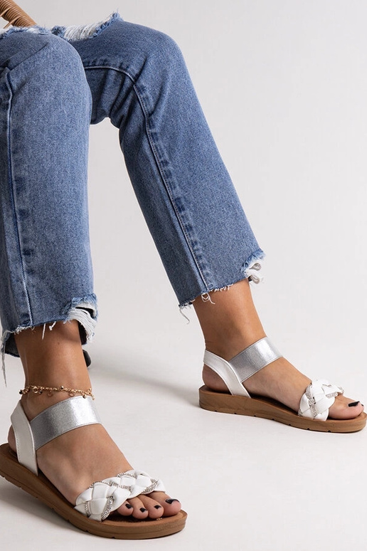 Aldona baltas sandales