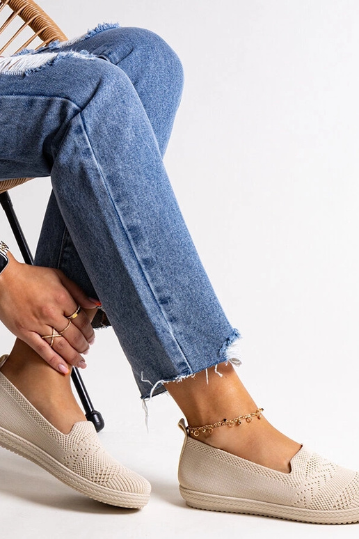 Shadhi smilškrāsas Slip-On auduma kedas