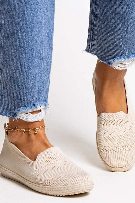 Shadhi smilškrāsas Slip-On auduma kedas