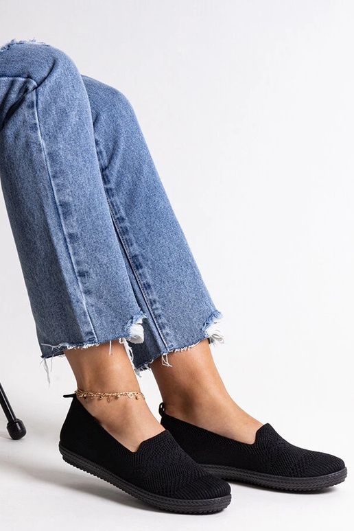 Shadhi Black Slip-On auduma kedas