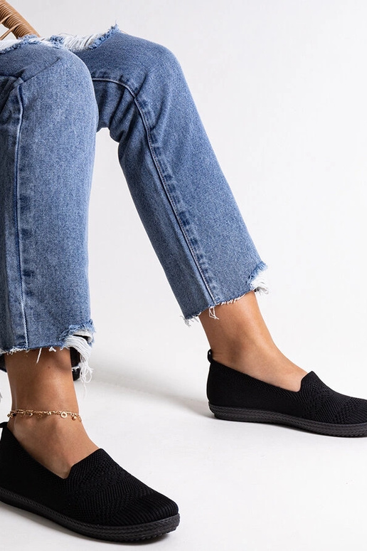 Shadhi Black Slip-On auduma kedas