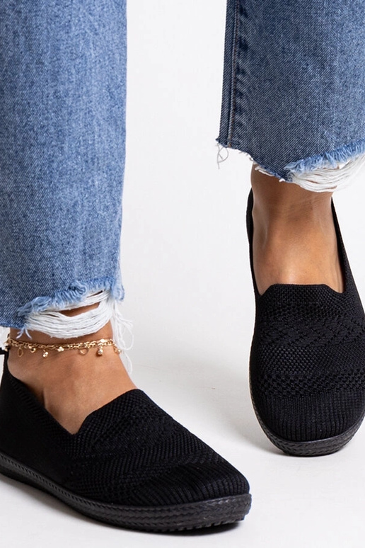 Shadhi Black Slip-On auduma kedas