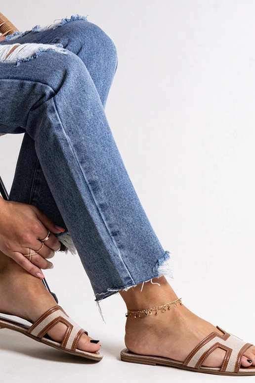 Baya Brown klasiskās flip-Flops