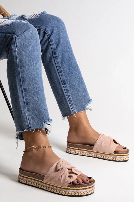 Nibalie kuplas rozā flip-flops ar...